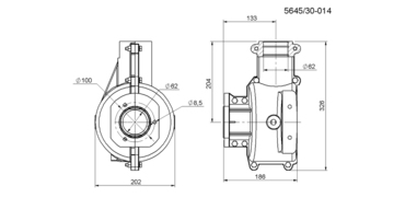 Корпус 564530014 редуктора на картофелеуборочный комбайн - Anna Z644, Bolko Z643, Karlik Z642