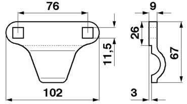 Прижим коси жатки 626749 Claas