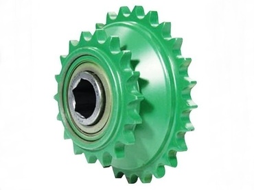 Зірочка подвійна z18/25 з підшипником рулонного прес-підбирача John Deere