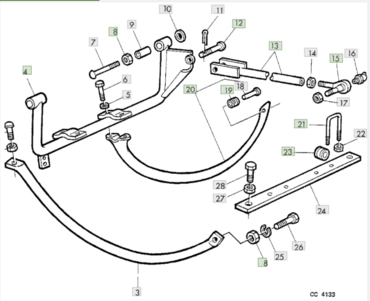 Керамічна направляюча BP13227 John Deere - AGV