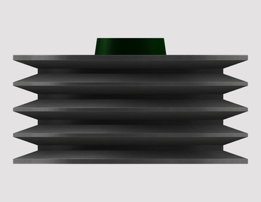 Шкив малый D138 (4-ручейный) ROLMUS косилки 1.65, 1.85 Wirax